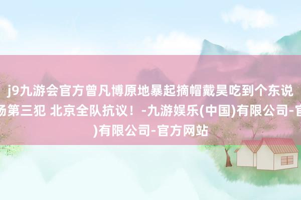 j9九游会官方曾凡博原地暴起摘帽戴昊吃到个东说念主本场第三犯 北京全队抗议！-九游娱乐(中国)有限公司-官方网站