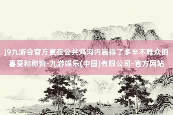 j9九游会官方更在公共鸿沟内赢得了多半不雅众的喜爱和称赞-九游娱乐(中国)有限公司-官方网站