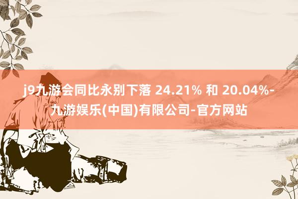 j9九游会同比永别下落 24.21% 和 20.04%-九游娱乐(中国)有限公司-官方网站