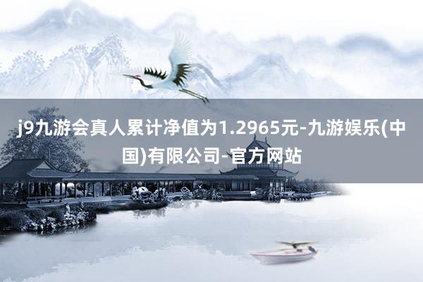 j9九游会真人累计净值为1.2965元-九游娱乐(中国)有限公司-官方网站